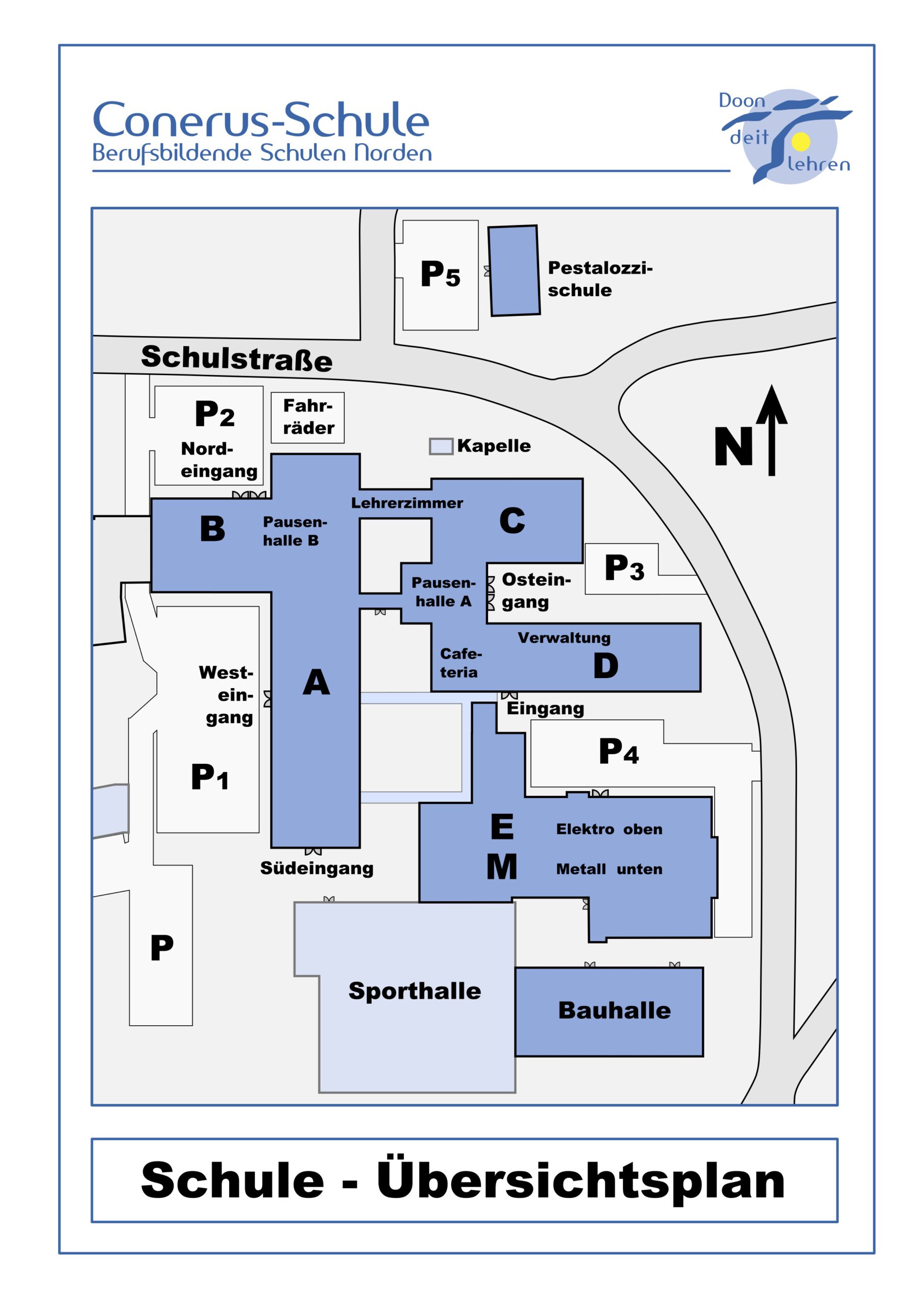 Lageplan Schule